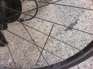 Broken spoke on LEJoG Broken spoke on LEJoG